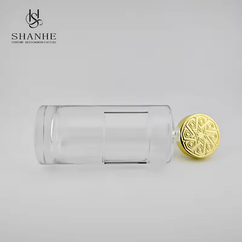 Clear Square Glass Perfume Bottle image 4