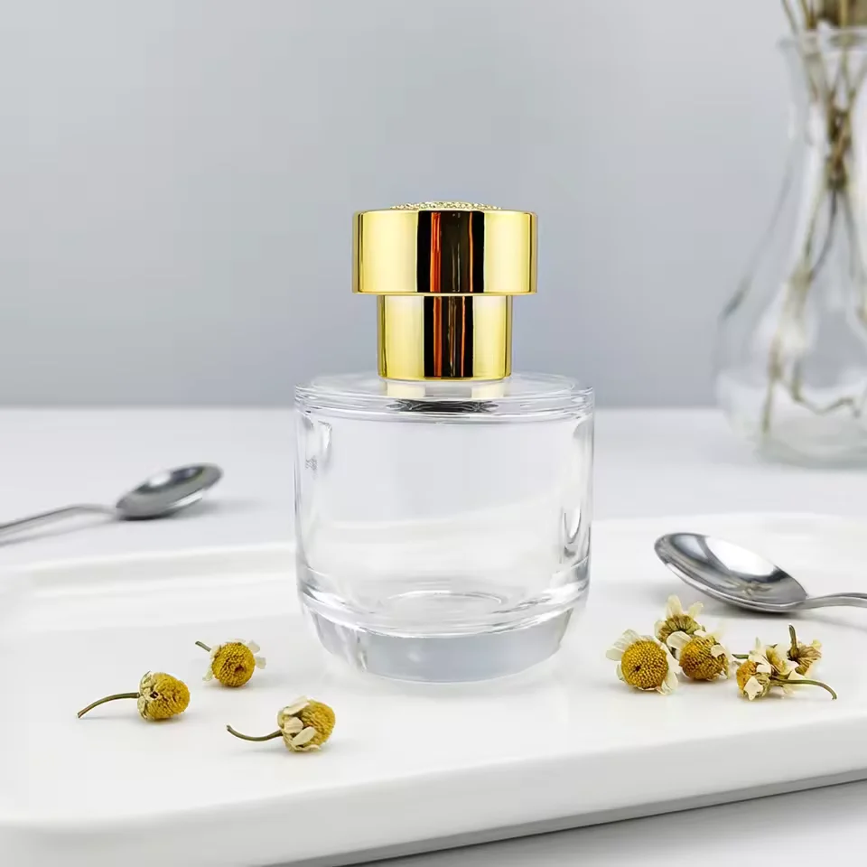 Customized Luxury & Glass Perfume Bottle with Pump Spray Seal & Custom Box