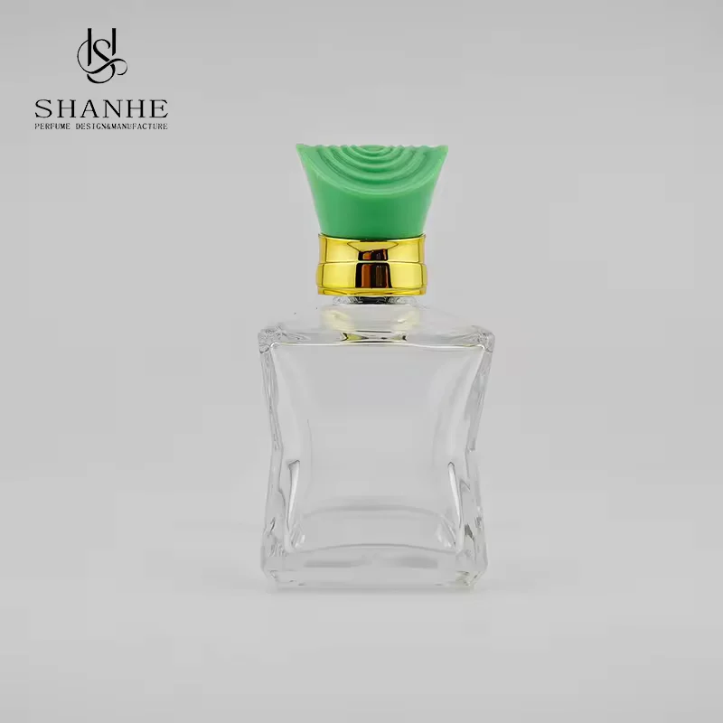Custom Luxury Glass Perfume Bottles Refillable with Hot Stamping Cap