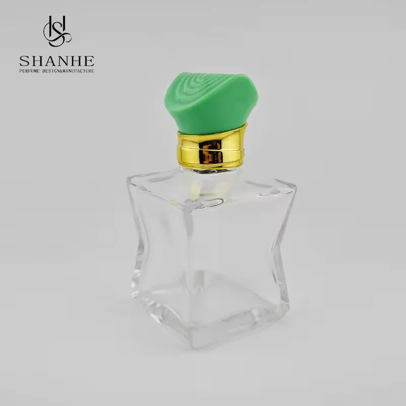 Custom Luxury Glass Perfume Bottles Refillable with Hot Stamping Cap image 2