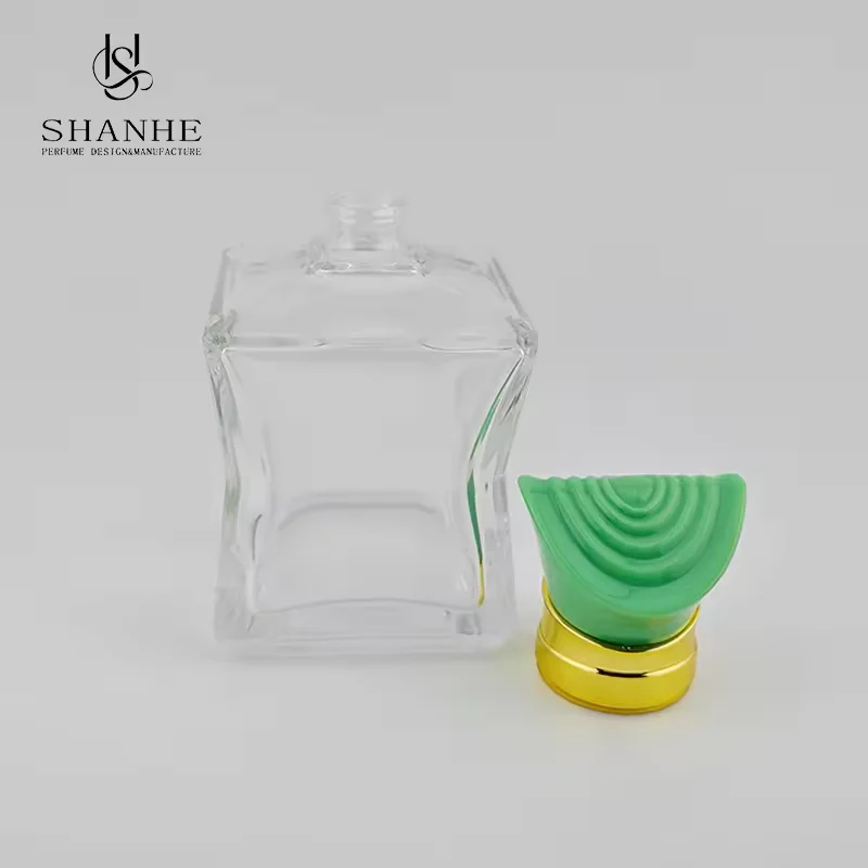 Custom Luxury Glass Perfume Bottles Refillable with Hot Stamping Cap image 5