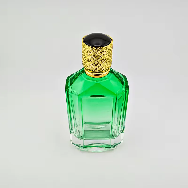 Gradient Square Glass Perfume Bottle with Refillable Design image 4
