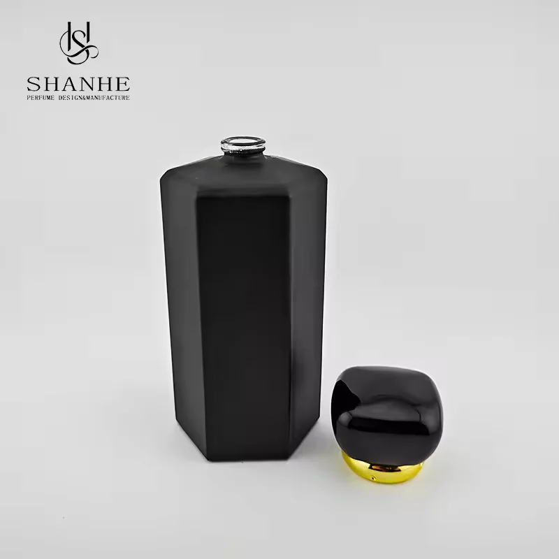 Black Glass Perfume Bottle image 2