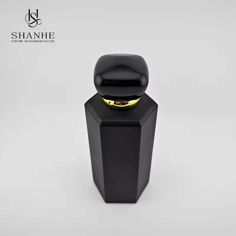 Black Glass Perfume Bottle image 3