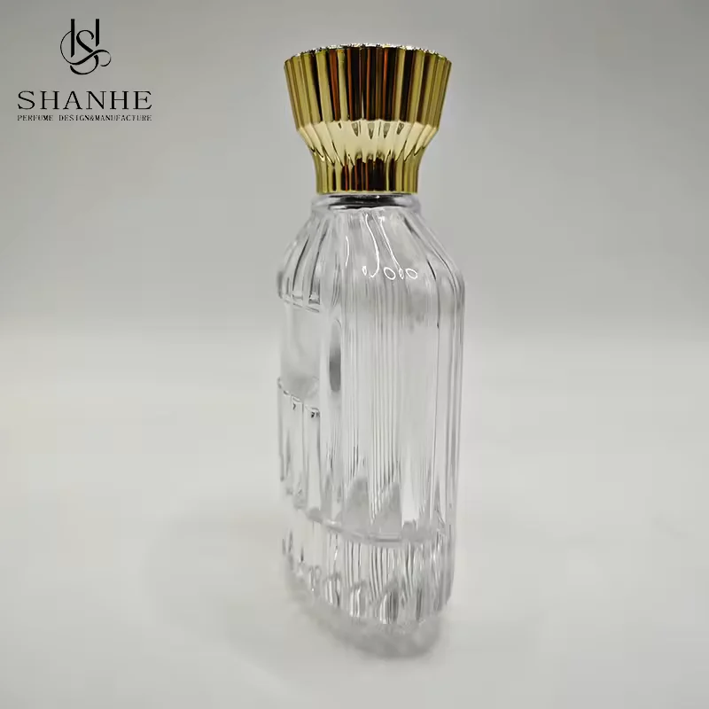 Clear Glass Perfume Bottle with Refillable Design image 3