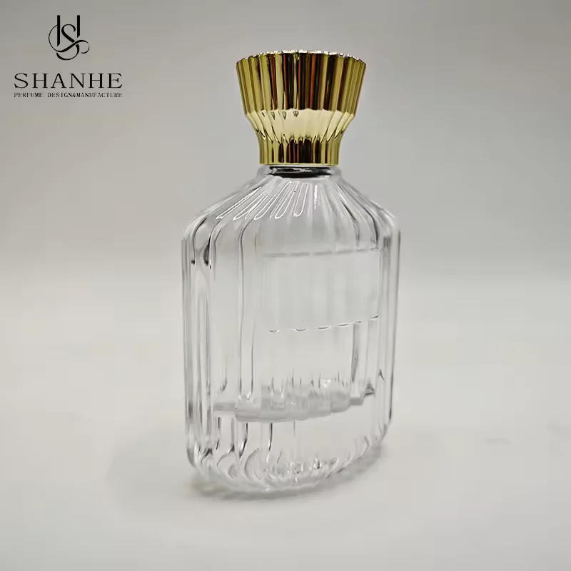 Clear Glass Perfume Bottle with Refillable Design image 4