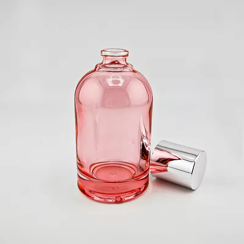 Square Glass Perfume Bottle with Crimp Neck image 2