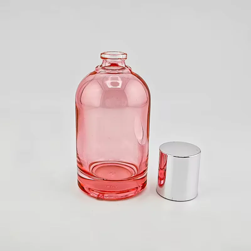 Square Glass Perfume Bottle with Crimp Neck image 3