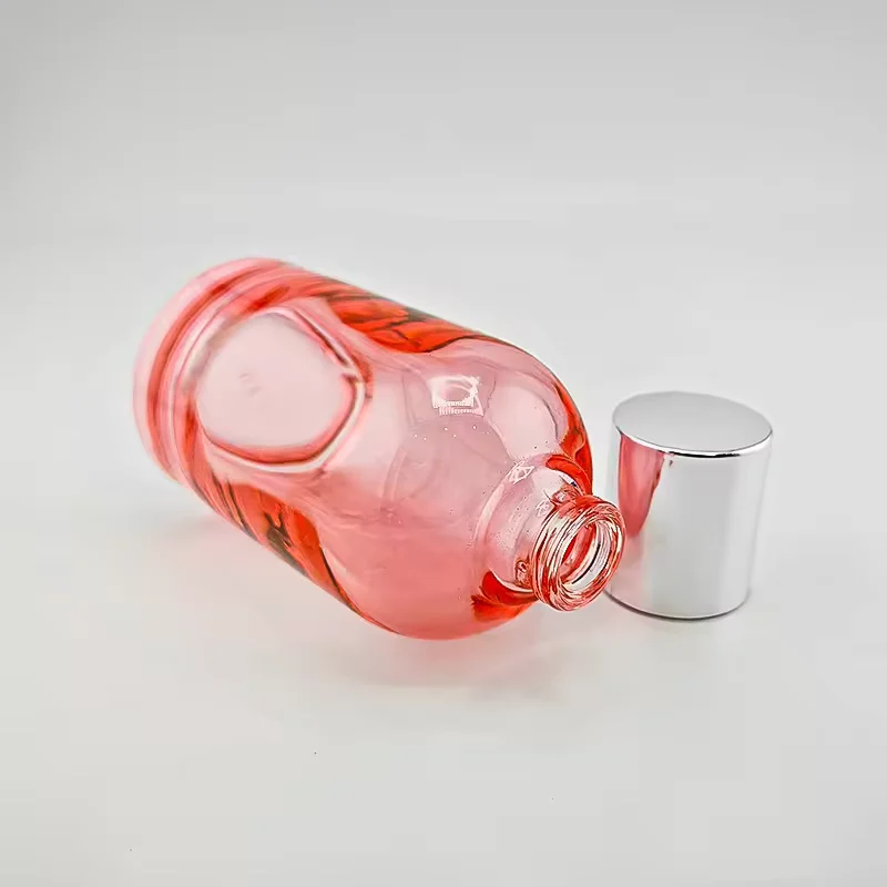 Square Glass Perfume Bottle with Crimp Neck image 4