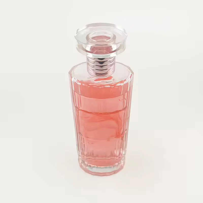 Clear Glass Perfume Bottle with Crimp Neck image 3