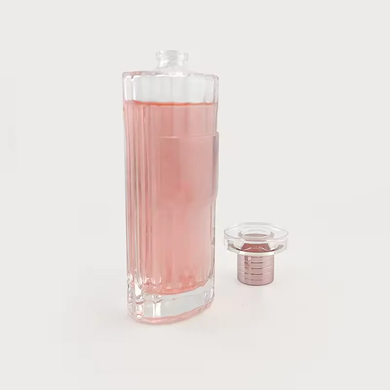 Clear Glass Perfume Bottle with Crimp Neck image 4