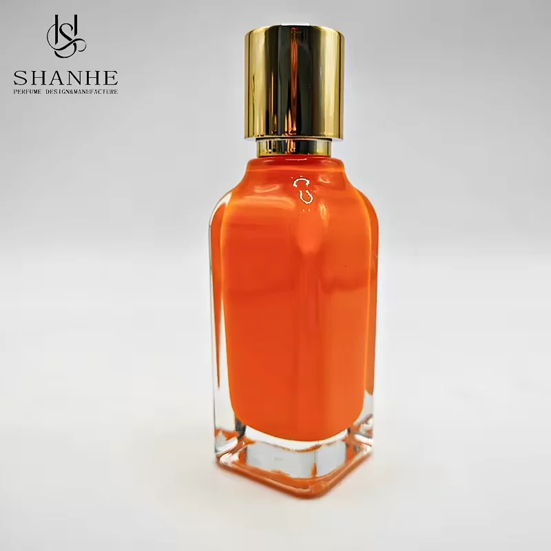 Clear Glass Perfume Bottle with Refillable Design