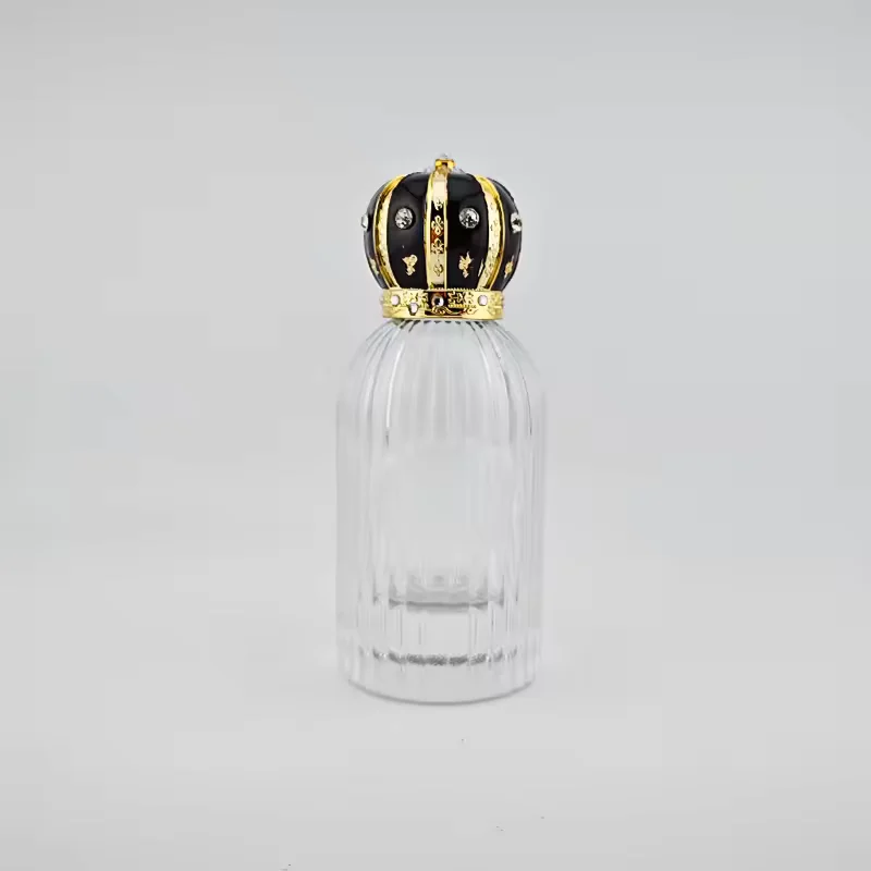 Clear Glass Perfume Bottle with Custom Logo