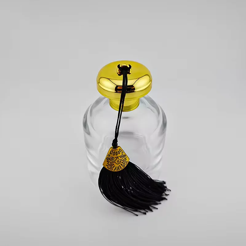 Clear Glass Perfume Bottle with Crimp Neck image 4