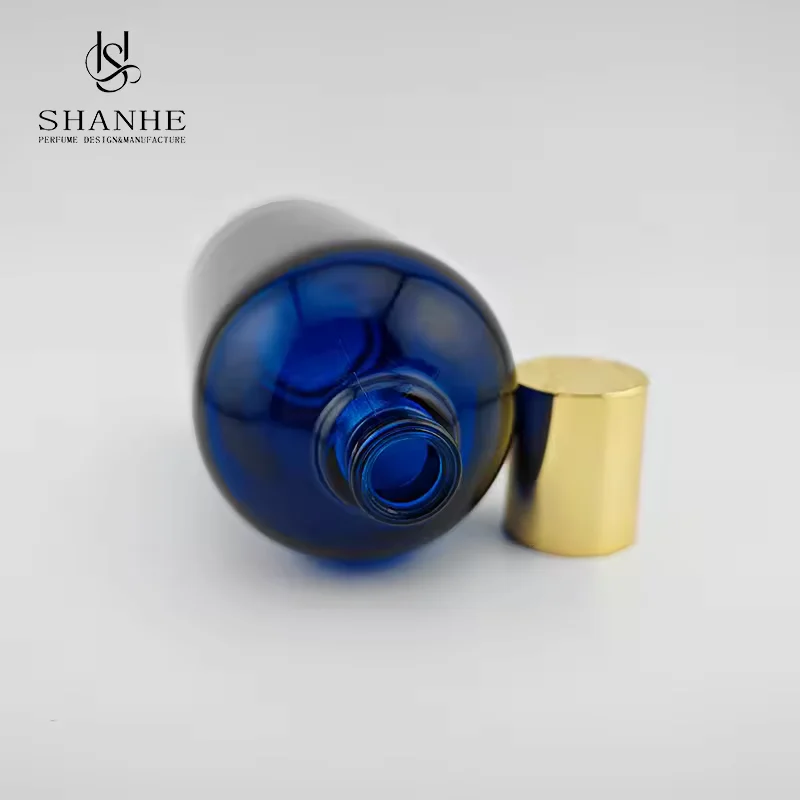 Eco-Friendly Blue Empty Glass Perfume Bottle From China image 3