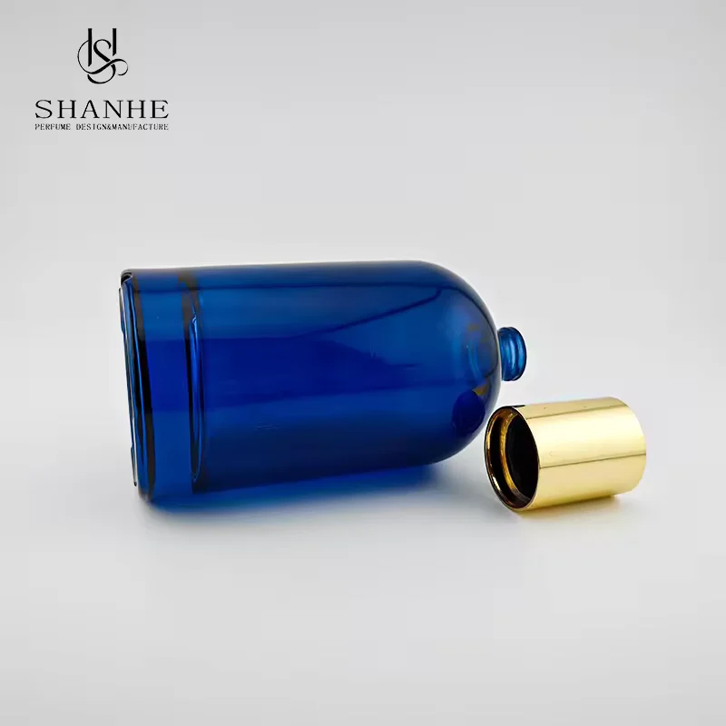Eco-Friendly Blue Empty Glass Perfume Bottle From China image 4