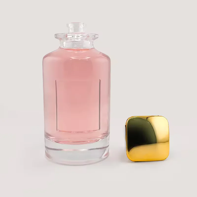 Round Glass Perfume Bottle with Refillable Design image 2