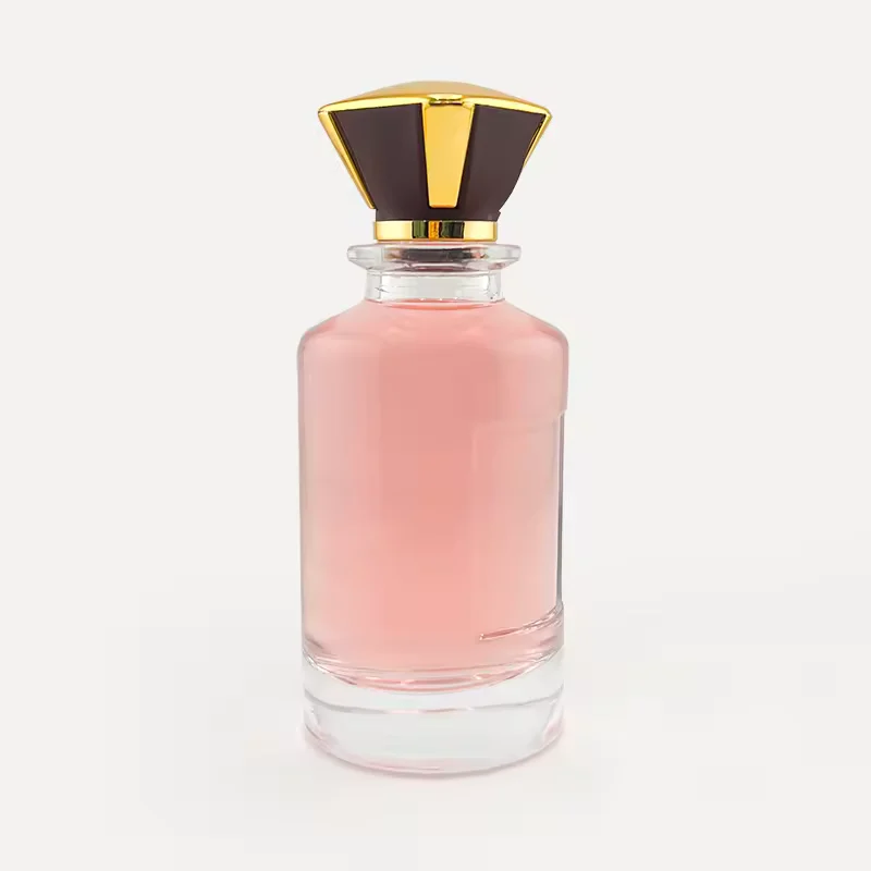 Round Glass Perfume Bottle with Refillable Design image 3