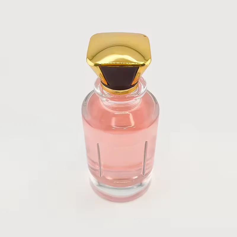 Round Glass Perfume Bottle with Refillable Design image 4
