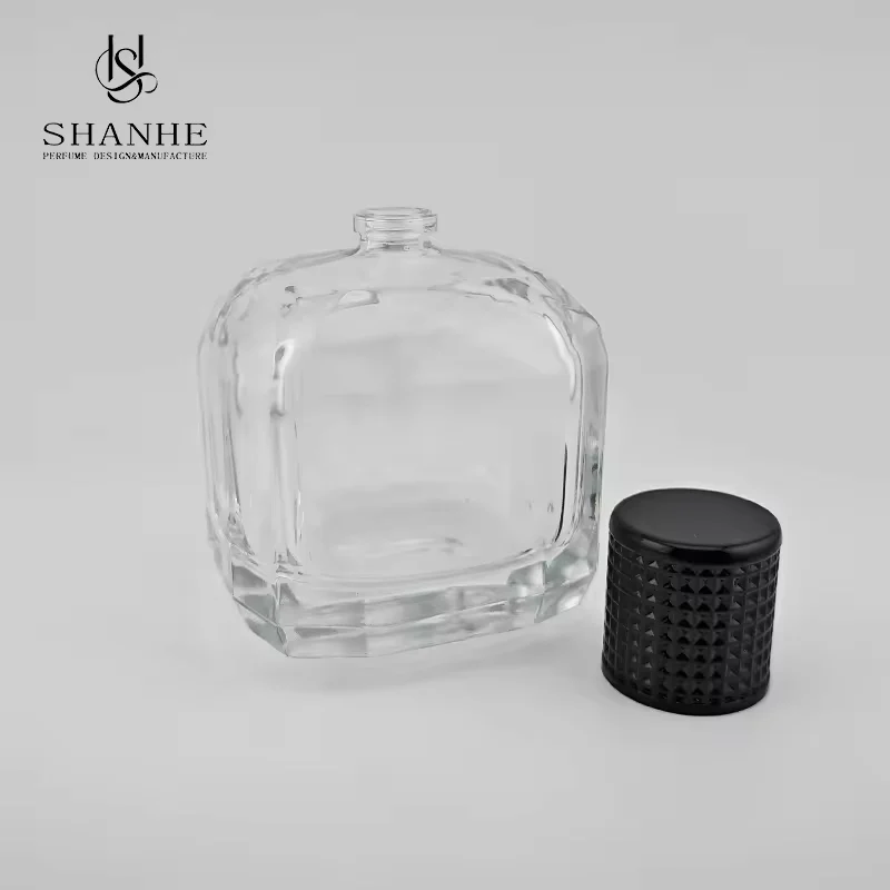 Black Square Glass Perfume Bottle image 4