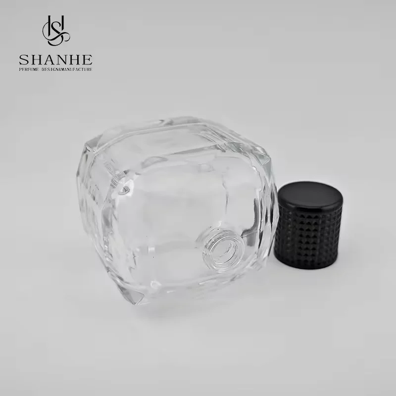 Black Square Glass Perfume Bottle image 5