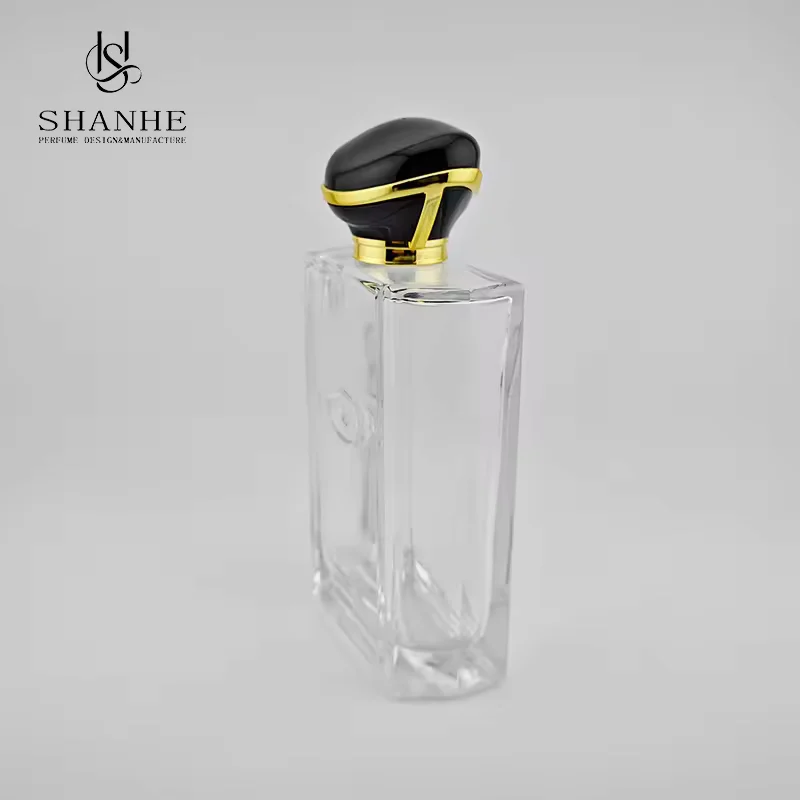 Black Square Glass Perfume Bottle image 2