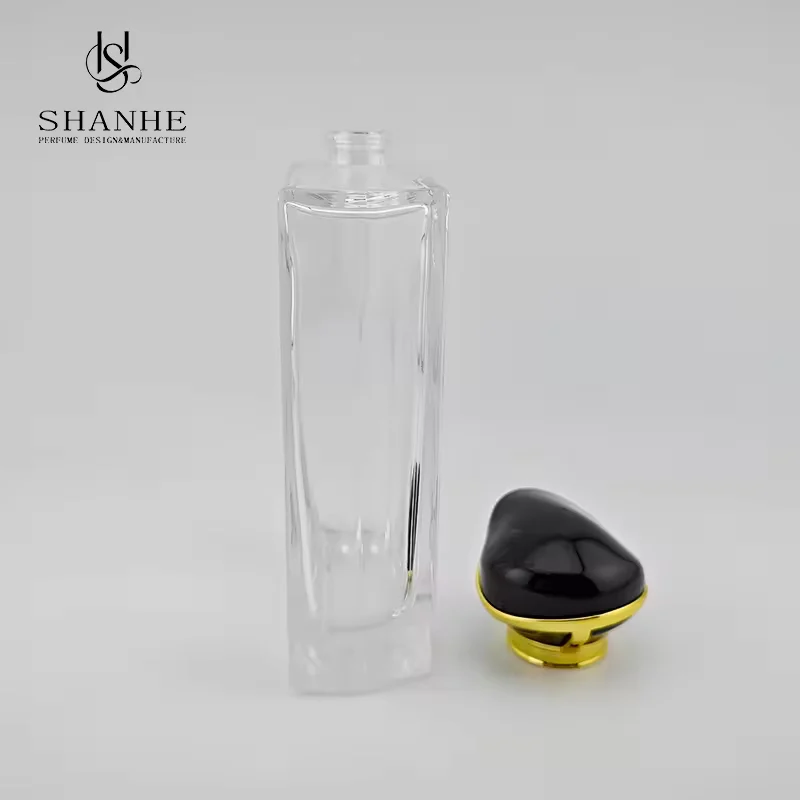 Black Square Glass Perfume Bottle image 3