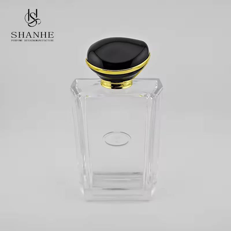 Black Square Glass Perfume Bottle image 4