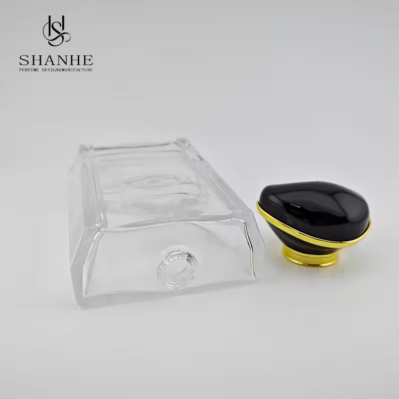 Black Square Glass Perfume Bottle image 5