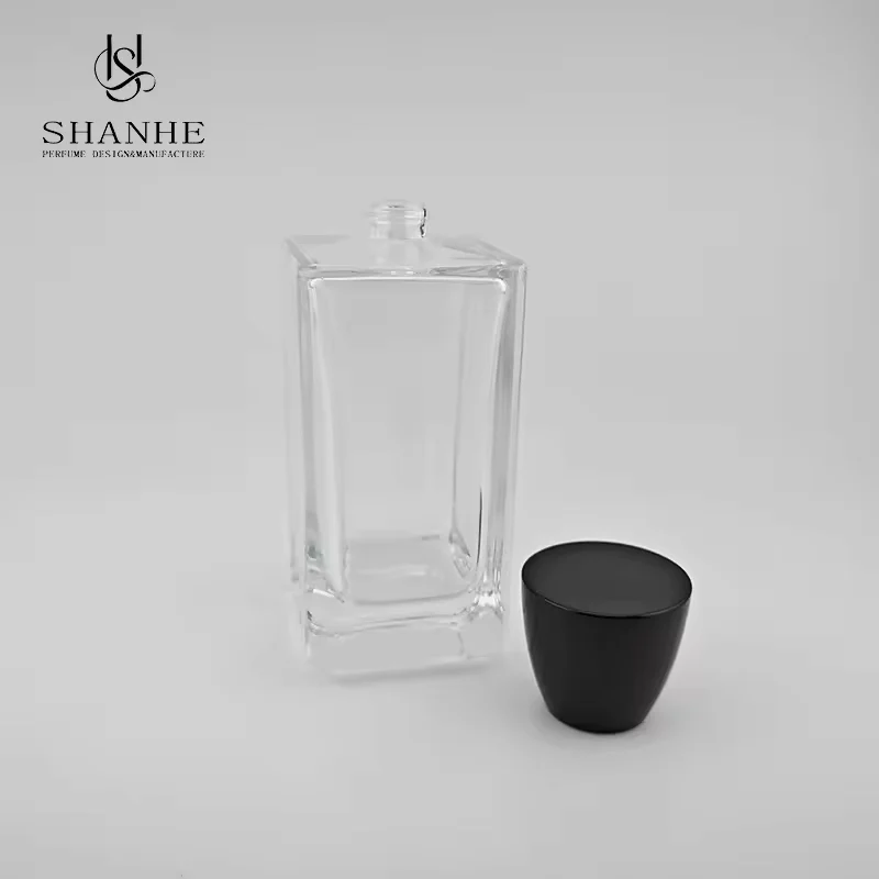 Clear Glass Perfume Bottle with Crimp Neck image 3