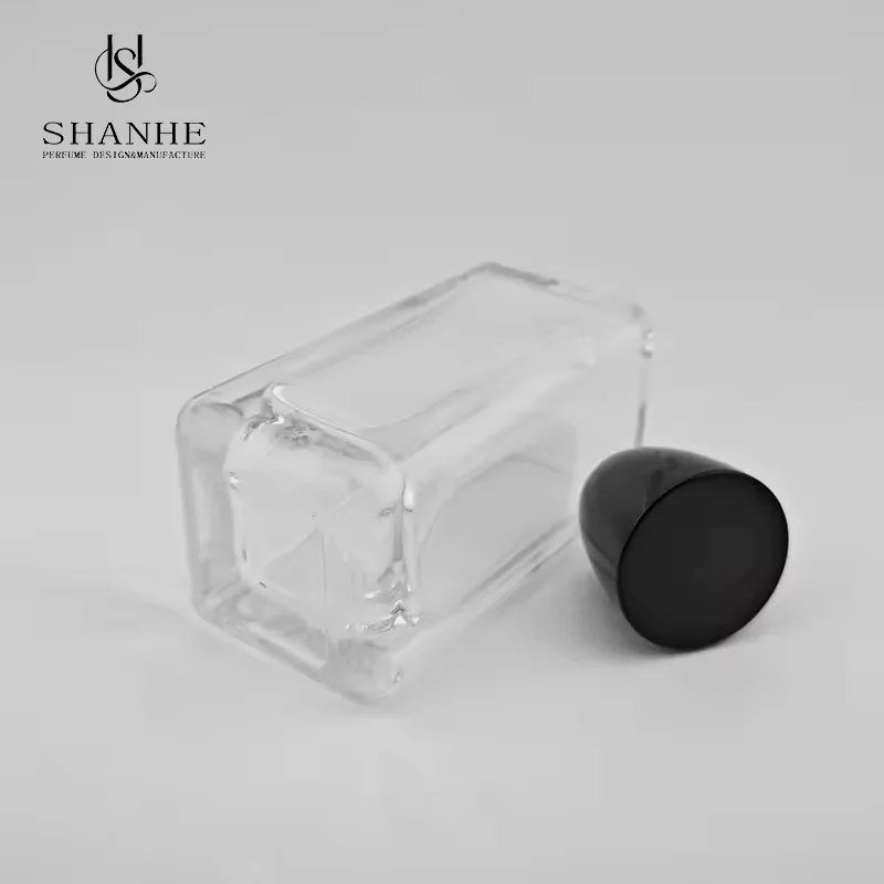 Clear Glass Perfume Bottle with Crimp Neck image 4