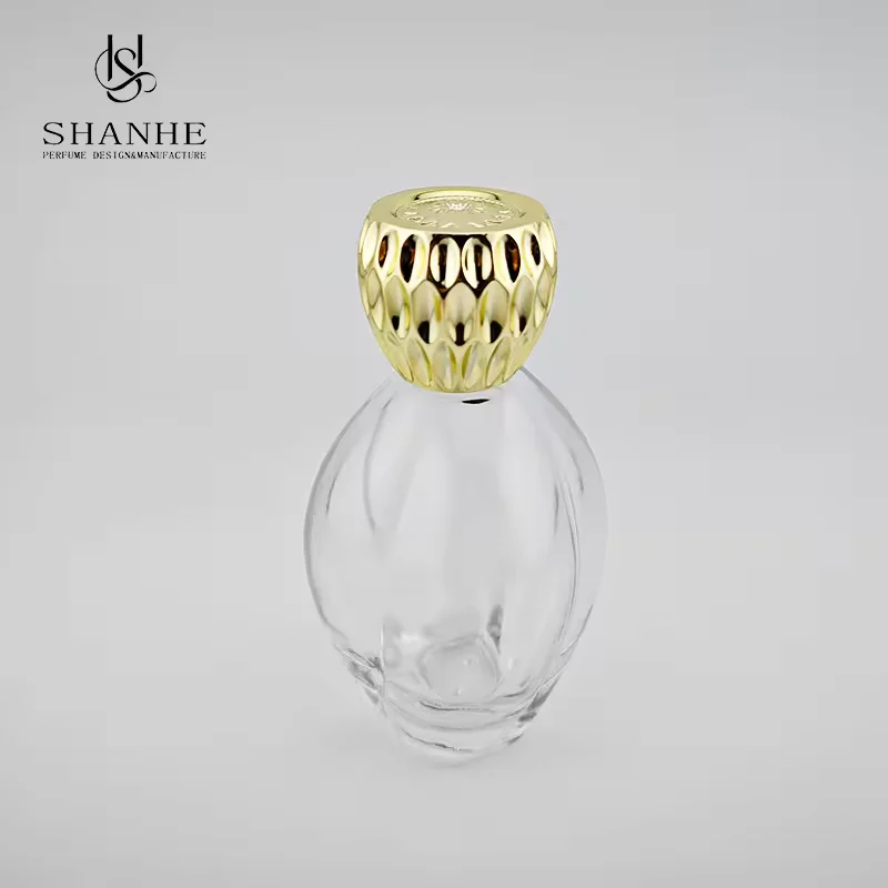 Clear Round Glass Perfume Bottle image 4