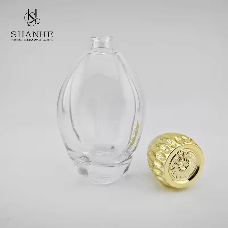 Clear Round Glass Perfume Bottle image 5