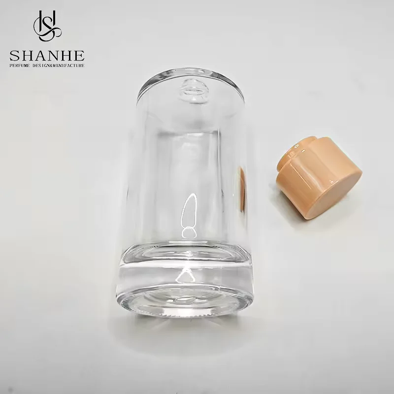 Cylindrical Glass Perfume Bottle