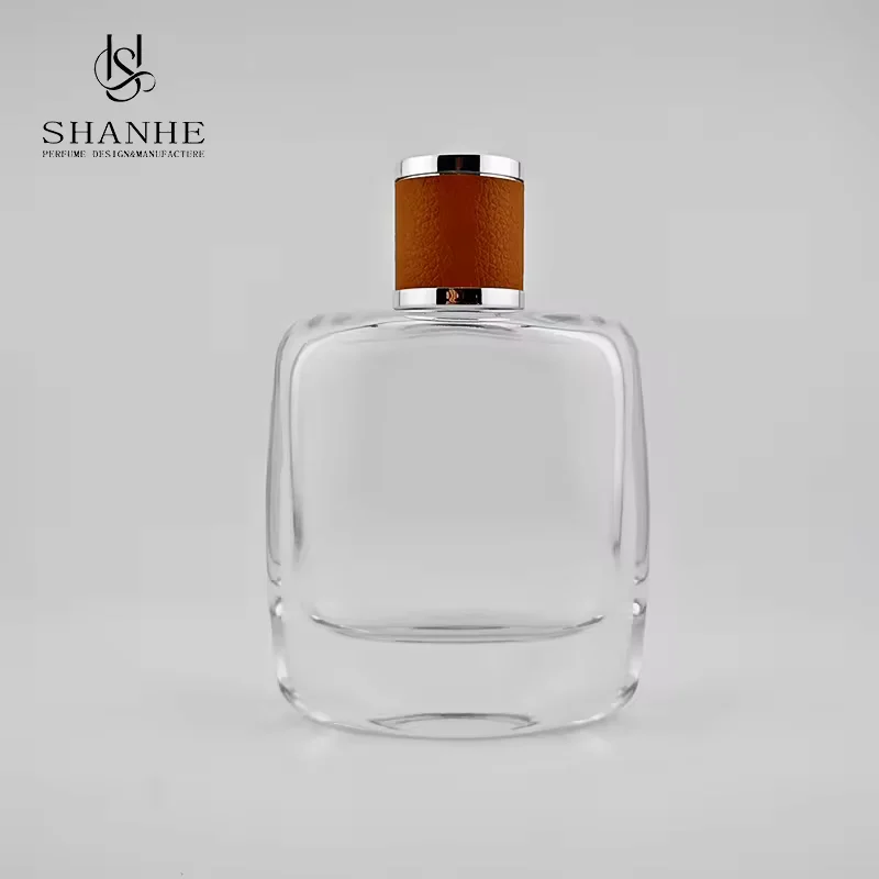 Clear Round Glass Perfume Bottle with Custom Logo