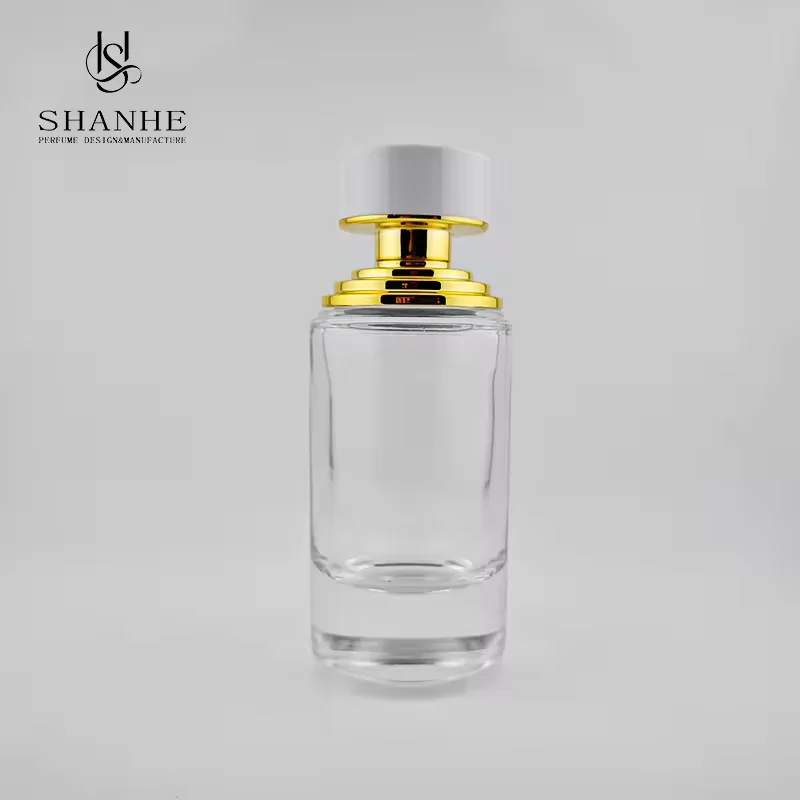 Clear Square Glass Perfume Bottle