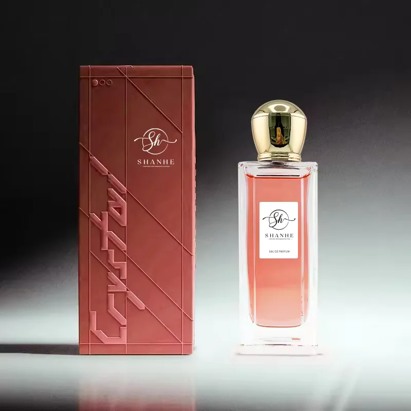 Clear Rectangular Glass Perfume Bottle