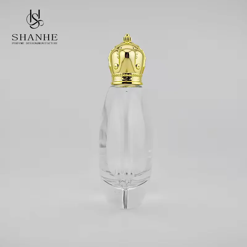 Frosted Round Glass Perfume Bottle image 4