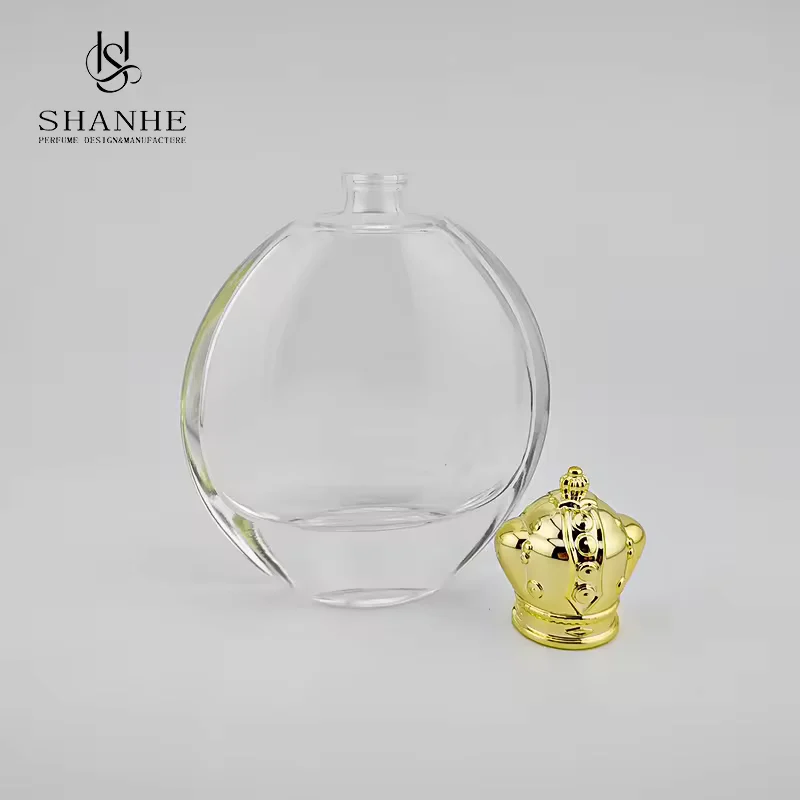 Frosted Round Glass Perfume Bottle image 5