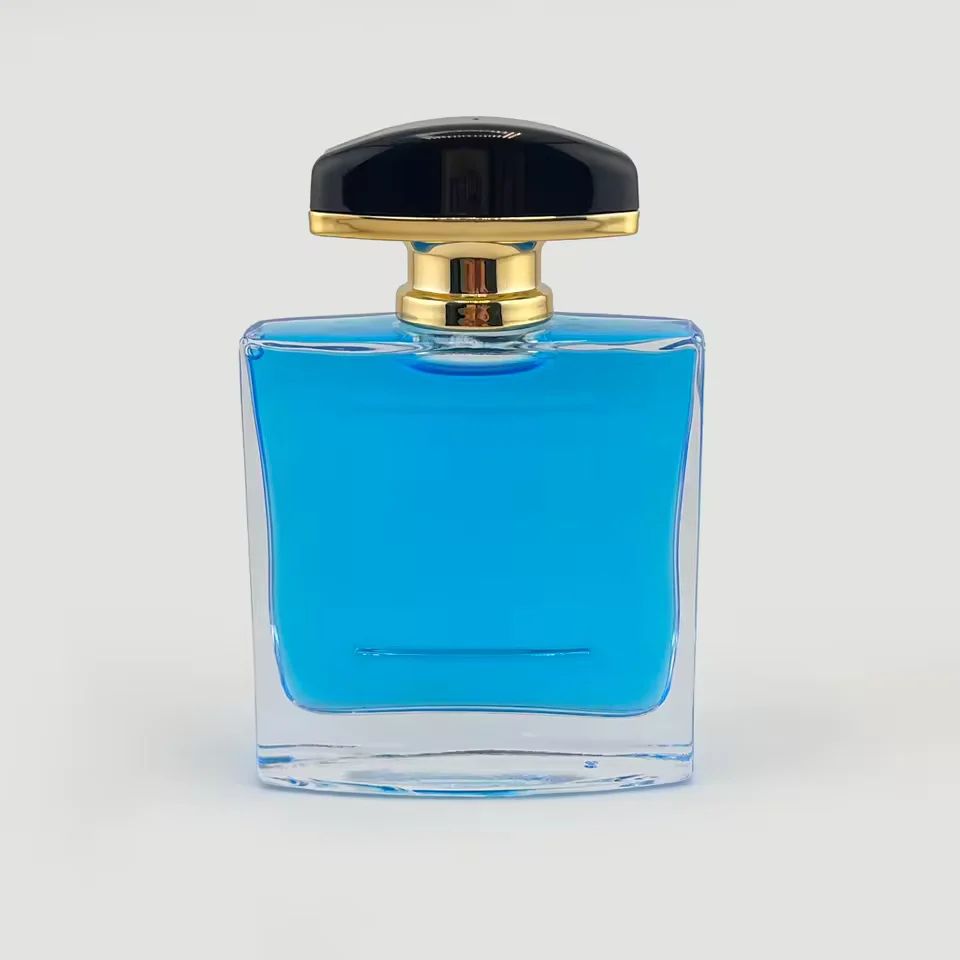 Clear Square Glass Perfume Bottle