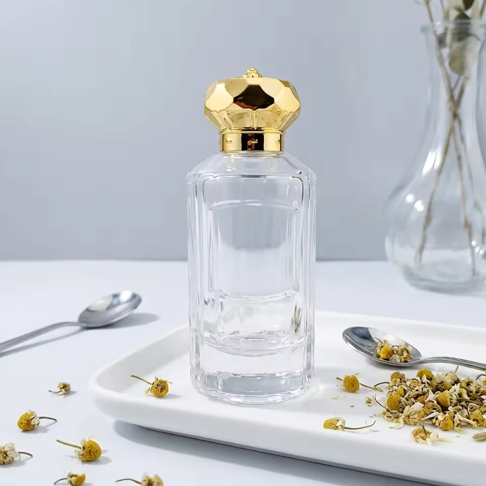 Cylindrical Glass Perfume Bottle