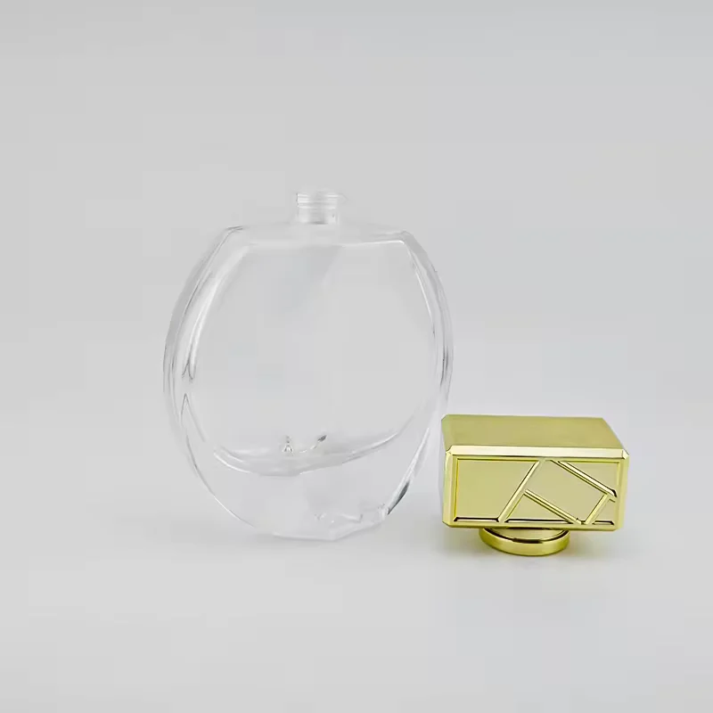 Luxury Premium Empty Perfume Glass Bottle Golden Lid Sizes Customizable Logo image 4