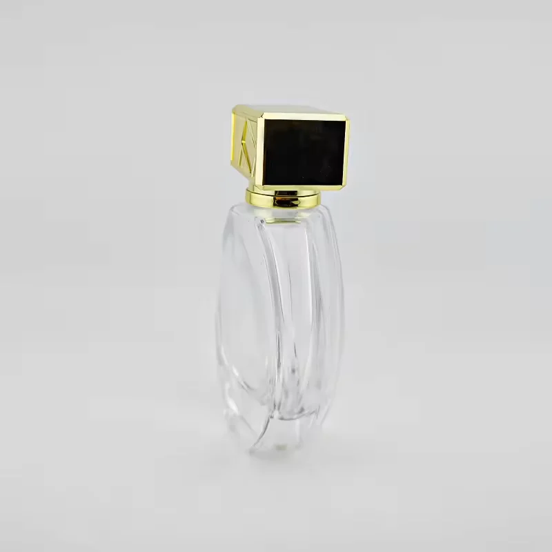 Luxury Premium Empty Perfume Glass Bottle Golden Lid Sizes Customizable Logo image 5