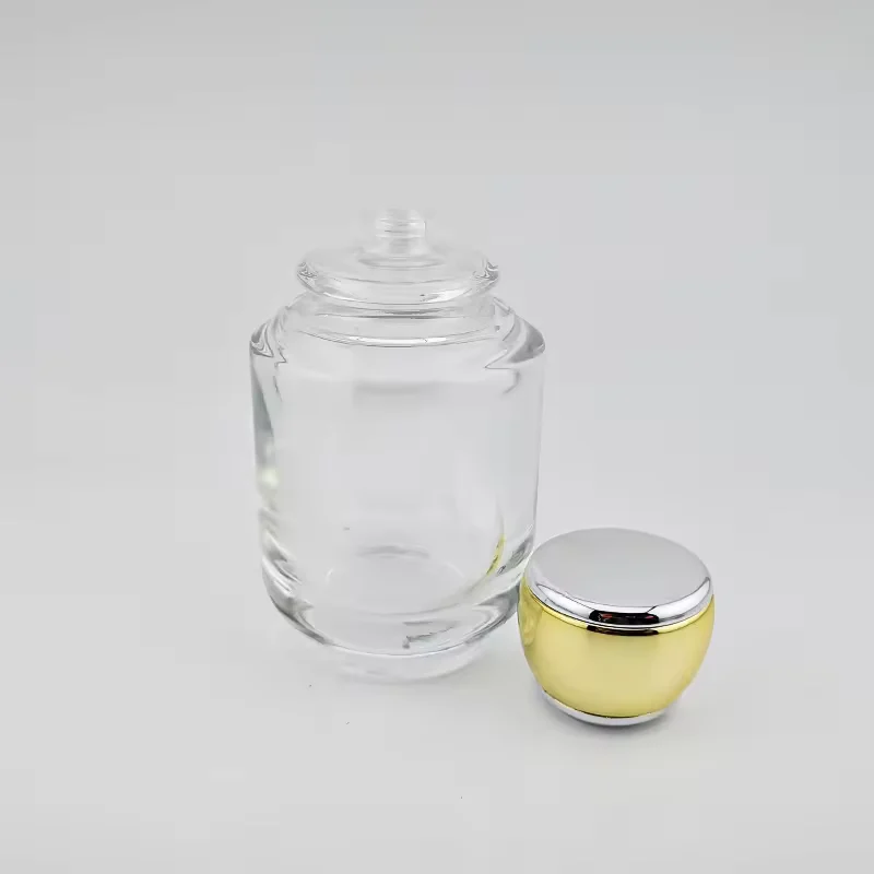 Cylindrical Glass Perfume Bottle