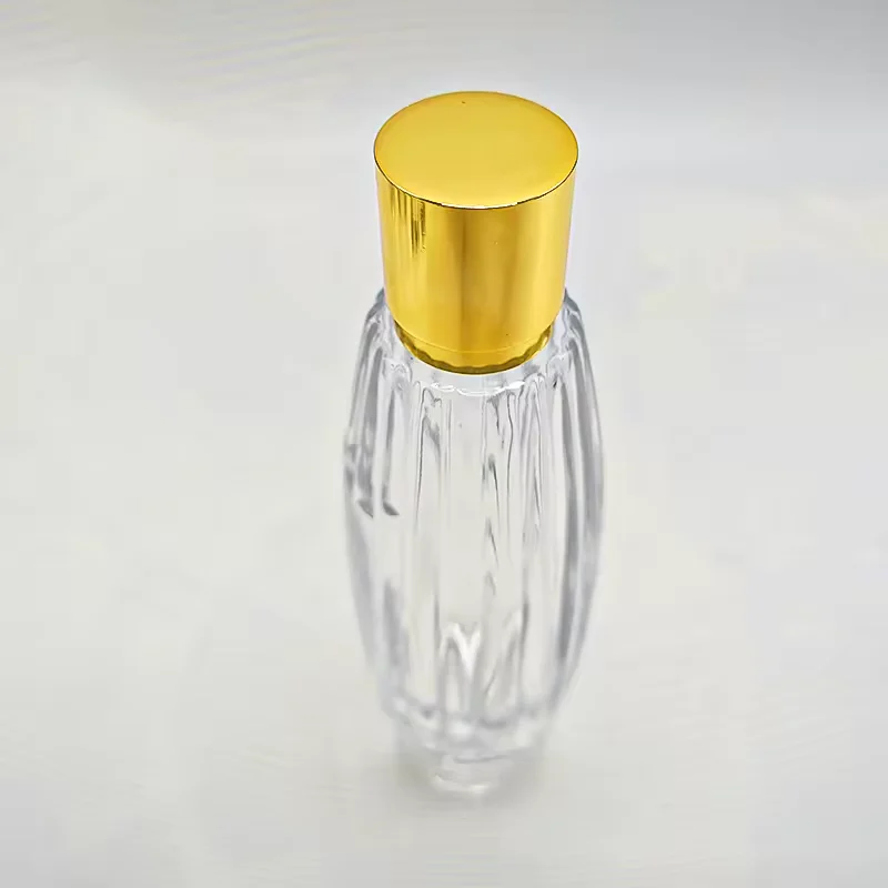 Clear Rectangular Glass Perfume Bottle image 2