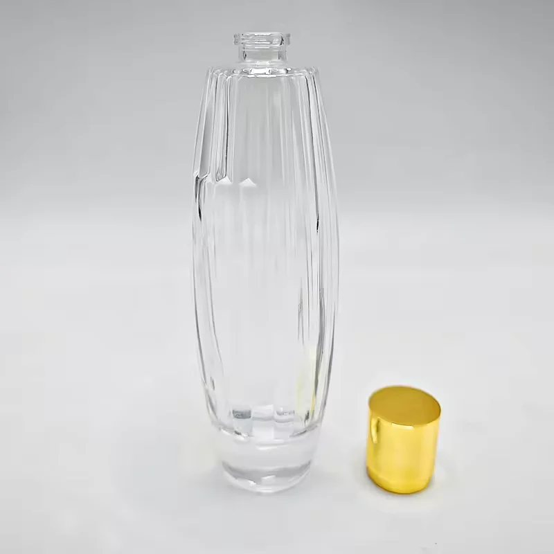 Clear Rectangular Glass Perfume Bottle image 3