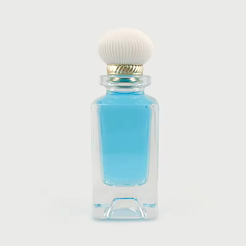 Square Glass Perfume Bottle with Pump Sprayer