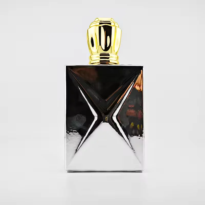 2025 Modern Luxury Glass Perfume Bottles Custom Color Hot Stamping Surface