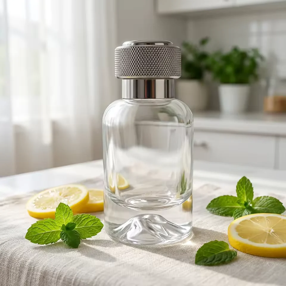 Round Glass Perfume Bottle