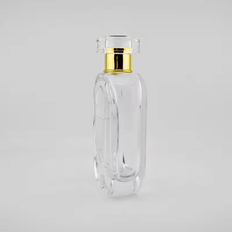 Square Glass Perfume Bottle with Crimp Neck image 5